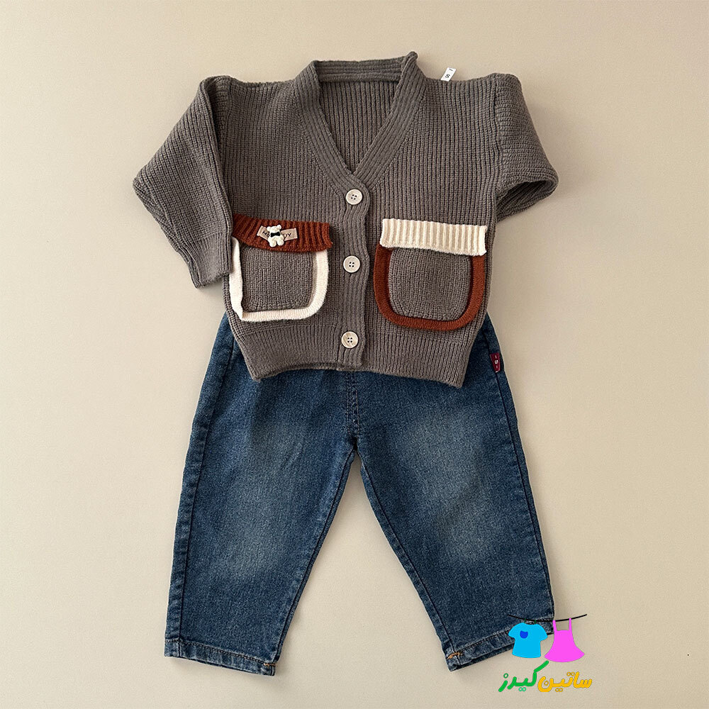 ست بلوز و جلیقه و جین پسرانه- ست پسرانه- استایل شیک پسرانه- لباس ترند پسرانه- لباس عید پسرانه- لباس خاص پسرانه- وینتیج