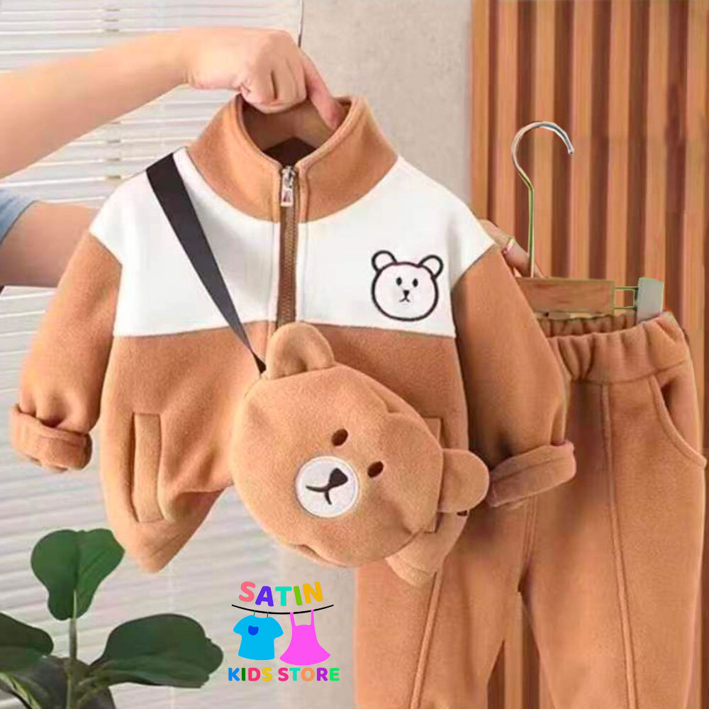 ست سوییشرت شلوار تدی پسرانه- ست سوییشرت شلوار عروسکی پسرانه- ست خارجی پسرانه- ست سوییشرت شلوار گرم پسرانه- ست با کیفیت