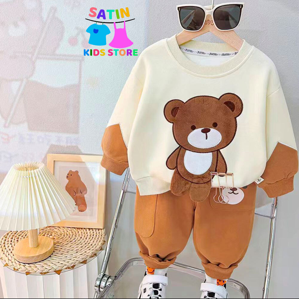  ست دورس و شلوار پسرانه- ست عروسکی پسرانه- ست تدی پسرانه- لباس راحتی پسرانه- لباس گرم پسرانه- لباس خارجی با کیفیت پسرانه 