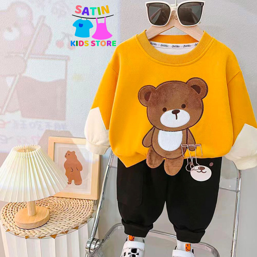  ست دورس و شلوار پسرانه- ست عروسکی پسرانه- ست تدی پسرانه- لباس راحتی پسرانه- لباس گرم پسرانه- لباس خارجی با کیفیت پسرانه 