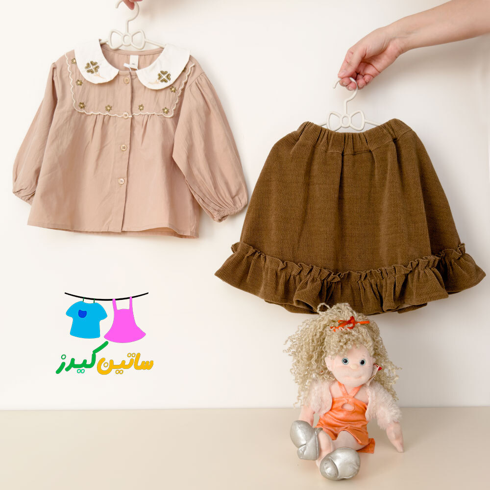  دامن چین دار دخترانه مخمل- دامن چین چینی- دامن کیوت دخترانه- رنگ سال- استایل خاص دخترانه- دامن کلوش- دامن پفی خوشگل دختر 