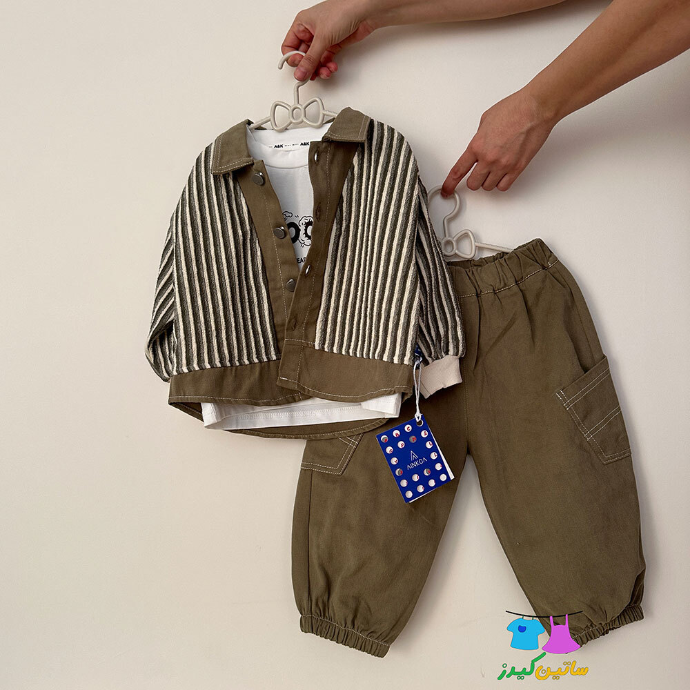 ست پسرانه- کت و شلوار پسرانه- ست سه تکه پسرانه- لباس عید پسرانه- استایل خاص پسرانه- کت و شلوار کژوال پسرانه- شیک ترین