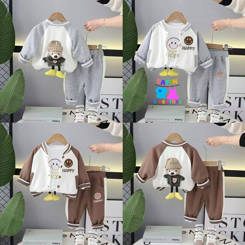 ست سوییشرت شلوار و بلوز پسرانه- سوییشرت شلوار عروسکی پسرانه- لباس عروسکی پسرانه- لباس ترند پسرانه- لباس گرم و راحت پسران