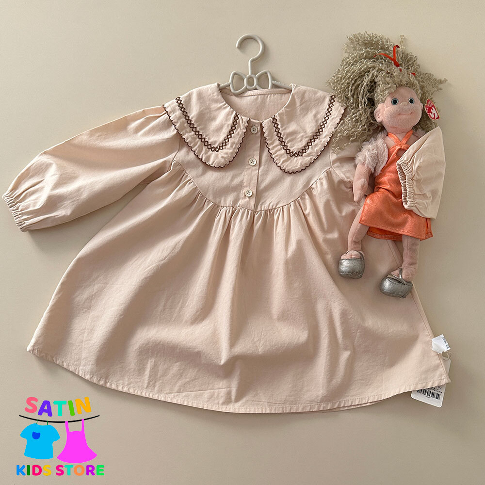 پیراهن چین دار دخترانه- رنگ سال- پیراهن کیوت دخترانه- استایل شیک دخترانه- نود- لباس کیوت دخترانه- لباس عید- لباس مهمانی