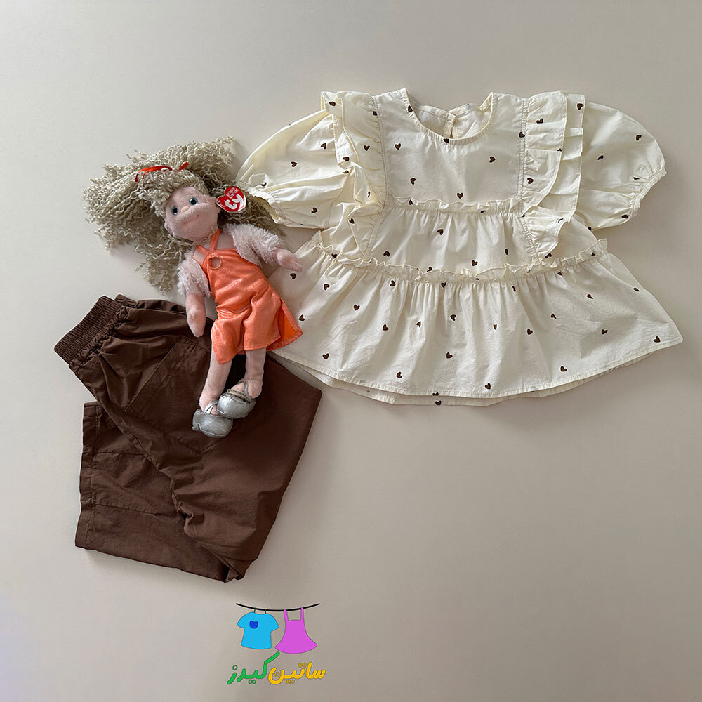 شومیز شلوار دخترانه- استایل کژوال دخترانه- استایل کیوت دخترانه- لباس عید- رنگ سال- بهترین لباس دخترانه- شومیز خاص دختران